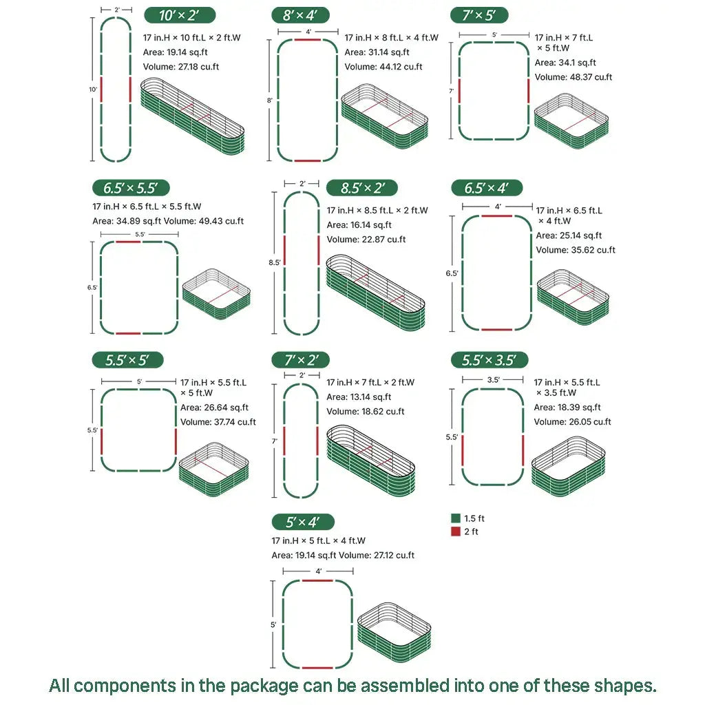 configuration-of-17-inch-tall-8-x-4-slate-grey-metal-raised-garden-beds-10-in-1-Vegega