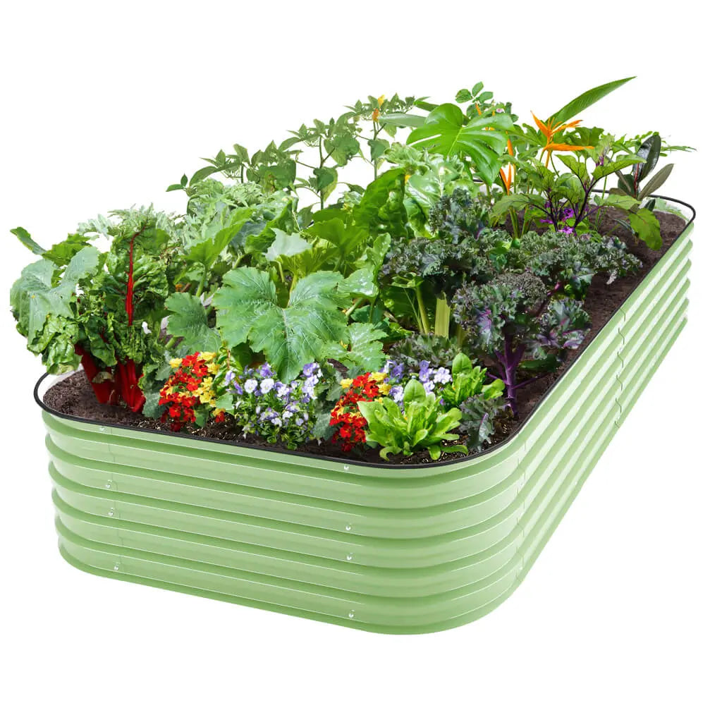 8x4 ft raised garden bed green-Vegega