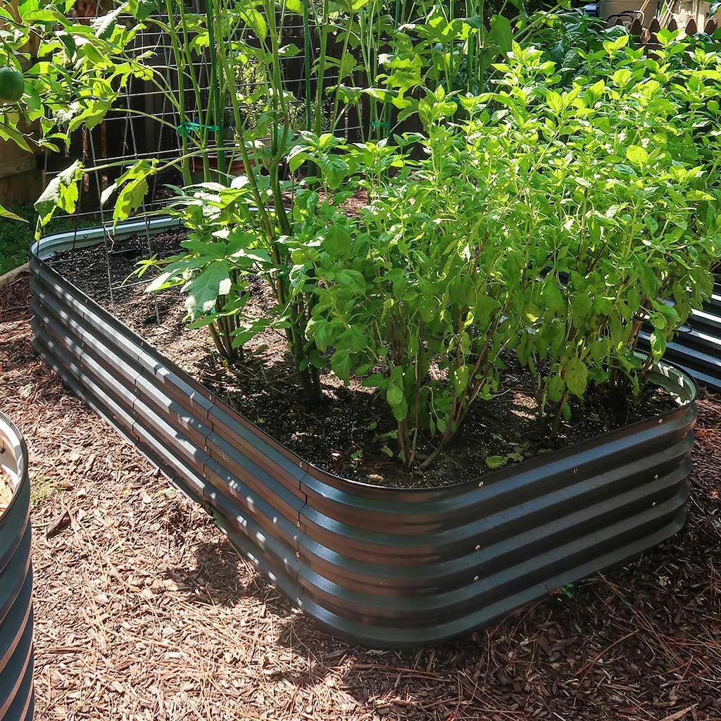 17'' Tall 4x8 Metal Raised Garden Beds (10 in 1)【Upgrade 2.0】 - VEGEGA Metal Raised Garden Bed