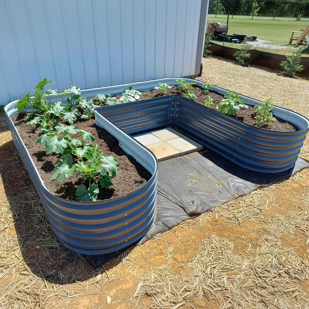 u shaped planter box-Vegega