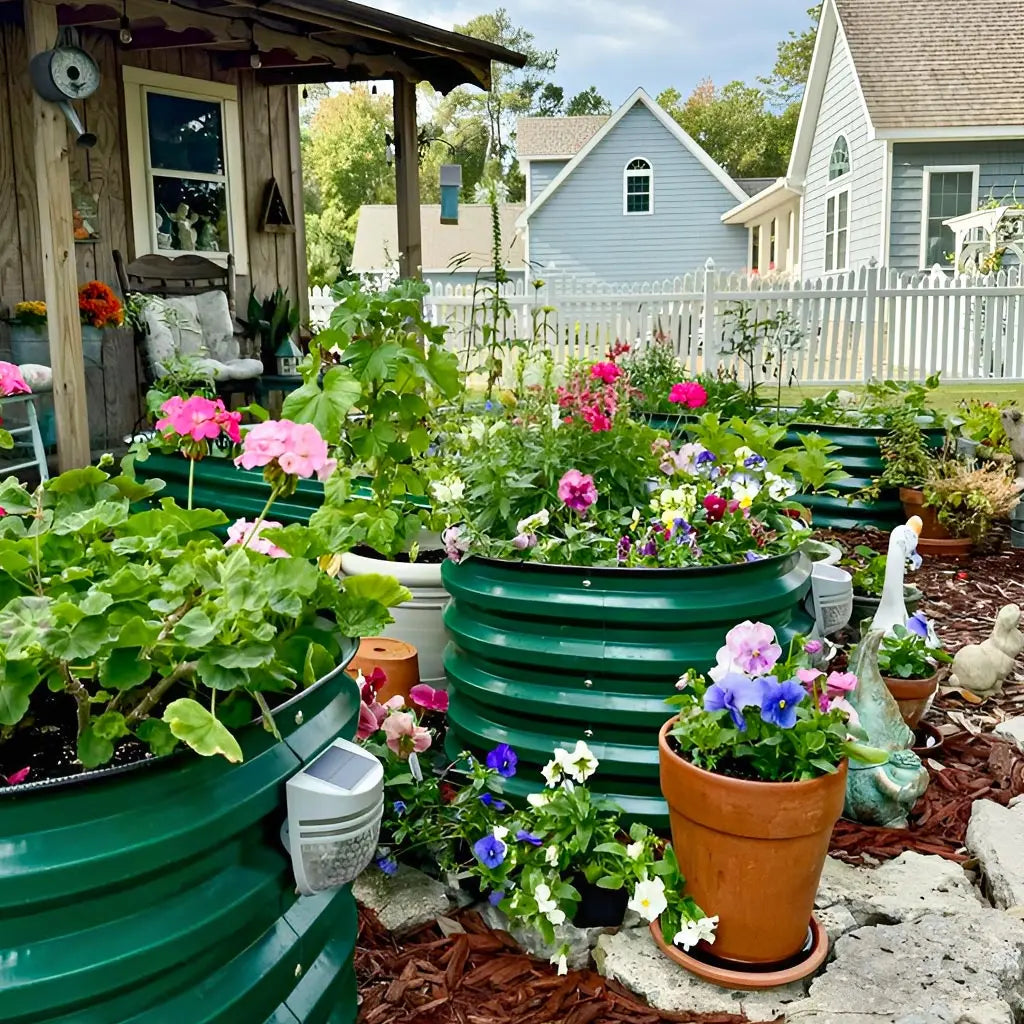 17''Tall 24” Wide Round Metal Garden Bed-Vegega