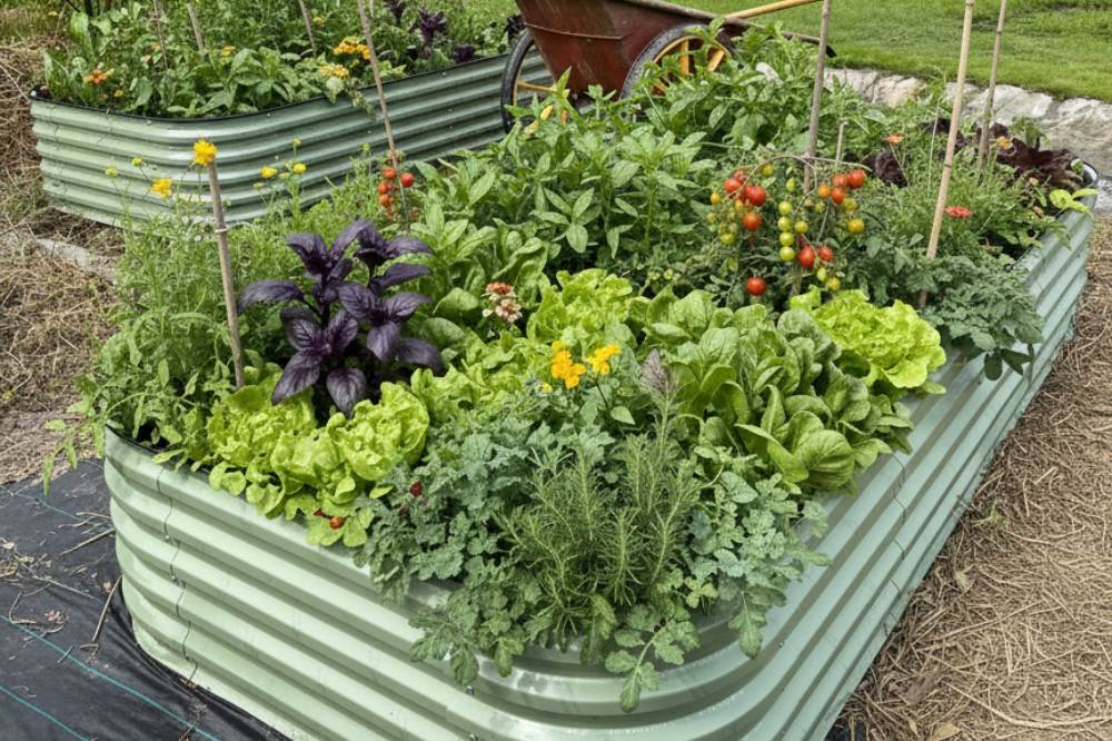 How to Overwinter Herbs in Metal Raised Beds | VEGEGA