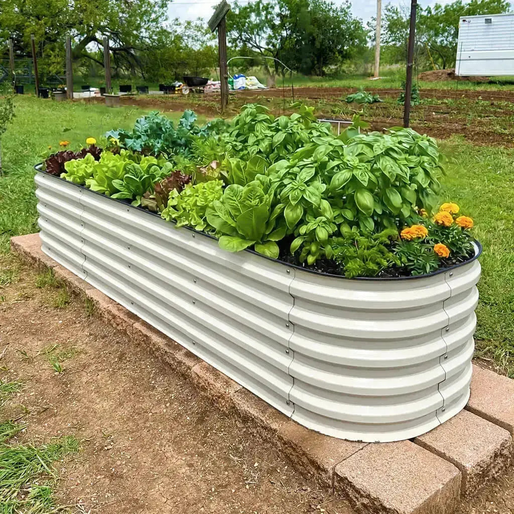 8x2 ft metal raised garden beds-VEGEGA