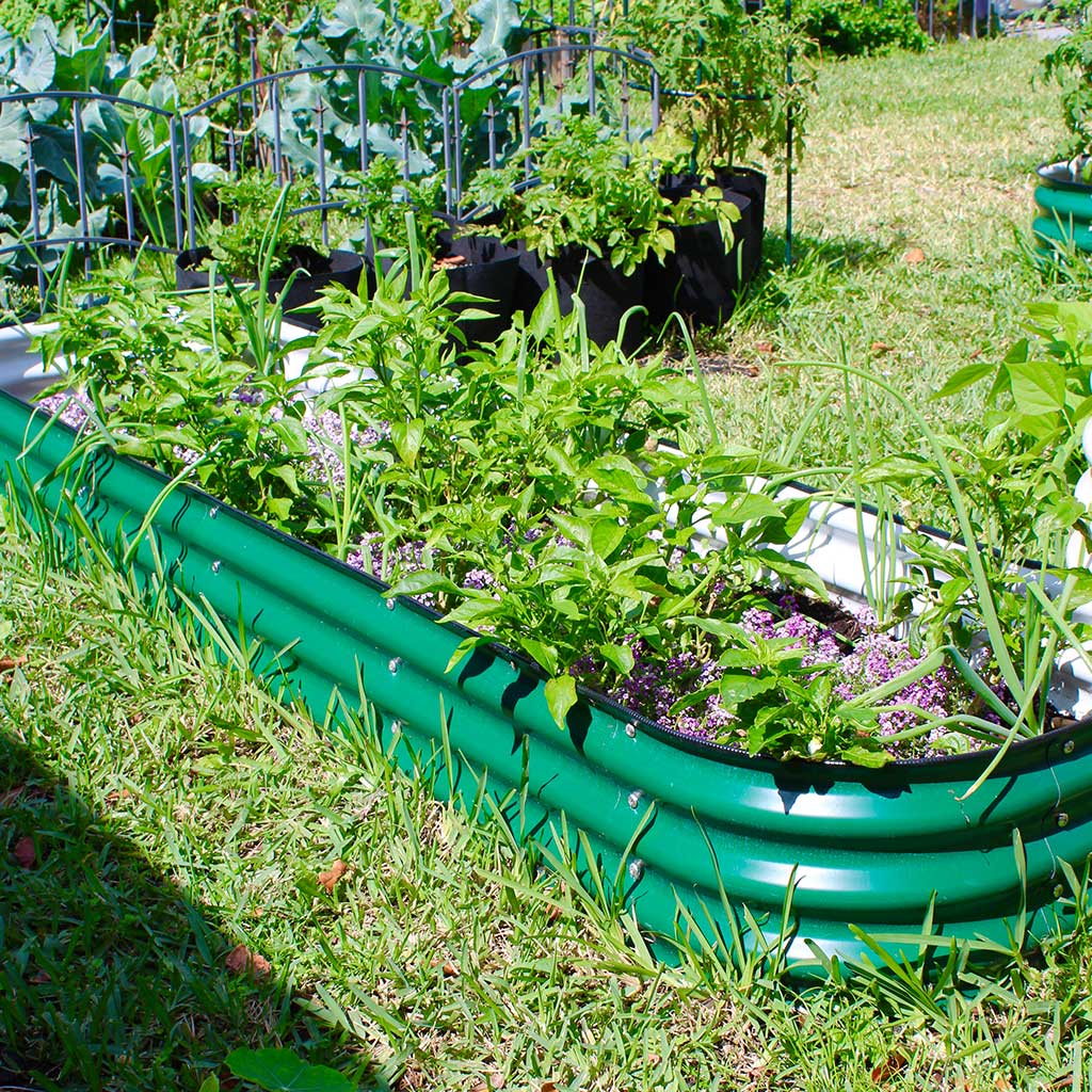 Corrugated Metal Flower Beds
