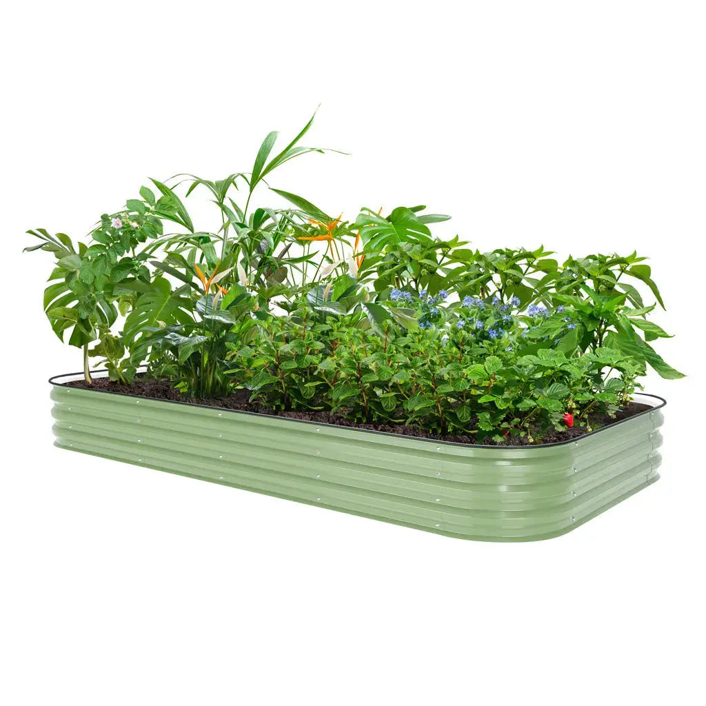 8x4 Galvanized Raised Flower Bed