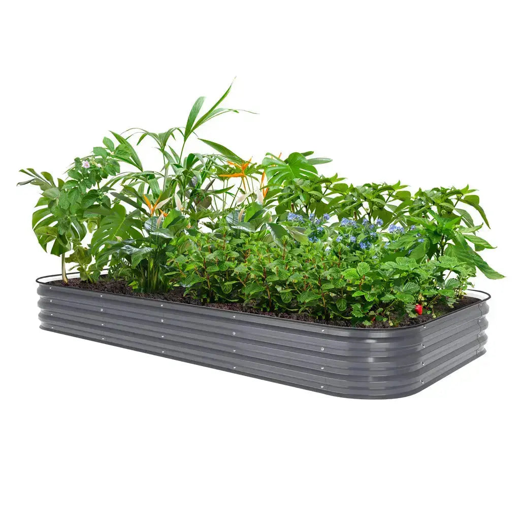 8x4 Galvanized Raised Flower Bed
