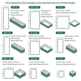 2x8 rectangle raised garden bed assembly method