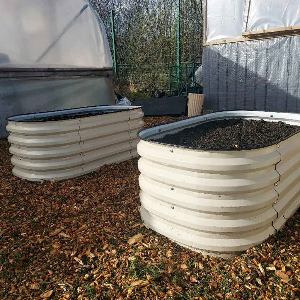 raised beds filling with soil-Vegega