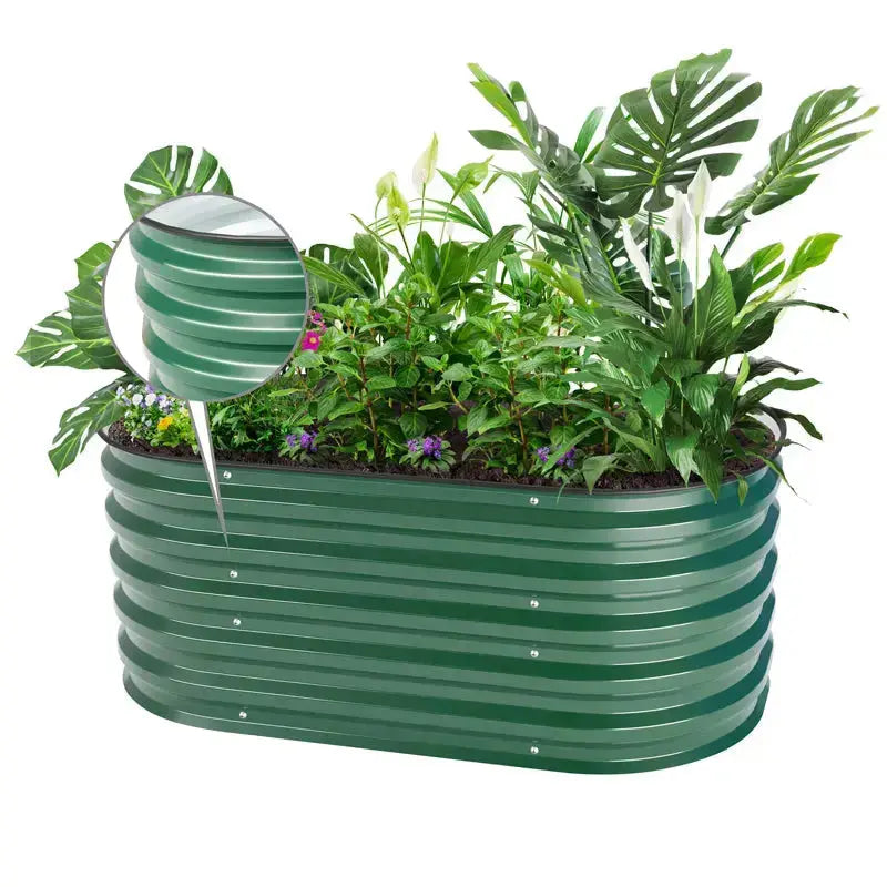 17-inch garden raised bed moss green-Vegega
