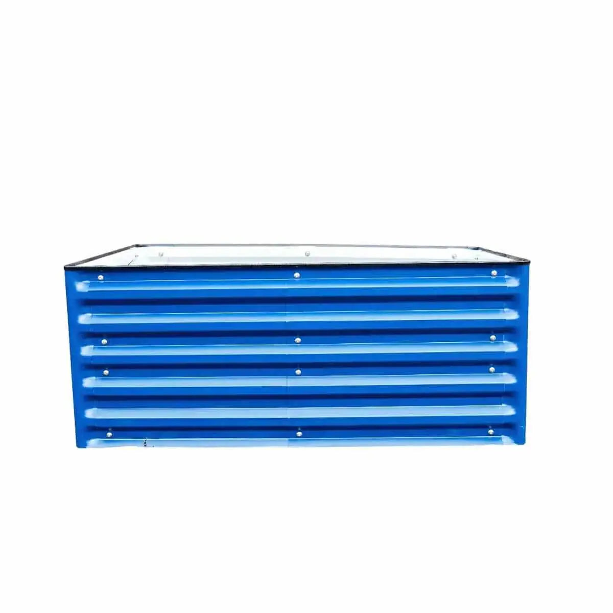 Rectangle 3.5x2 Raised Garden Bed blue- vegega metal raised garden bed