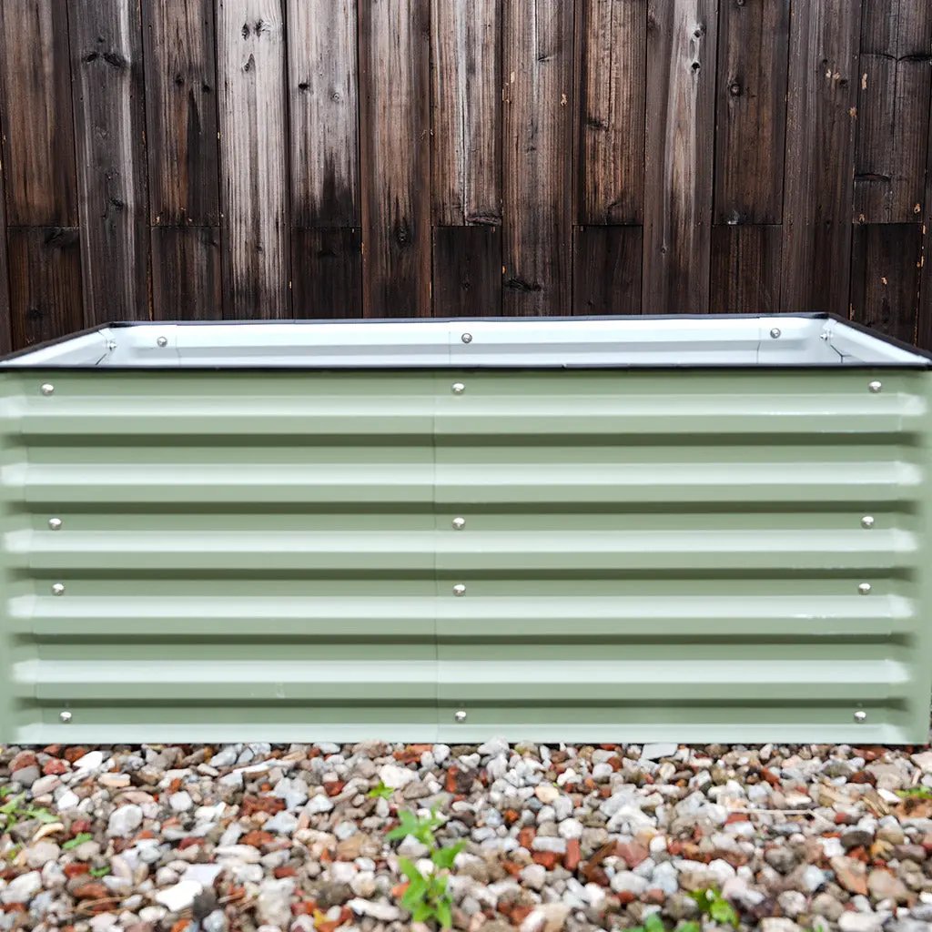 Rectangle 3.5x2 Raised Garden Bed green - vegega metal raised garden bed