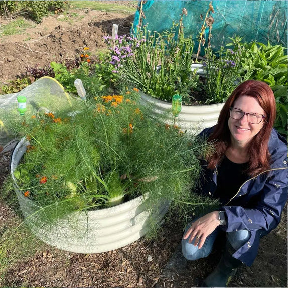 17'' Tall 42'' Wide Round Raised Garden Beds【Upgrade 2.0】