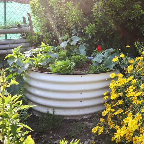 17'' Tall 42'' Wide Round Raised Garden Beds【Upgrade 2.0】