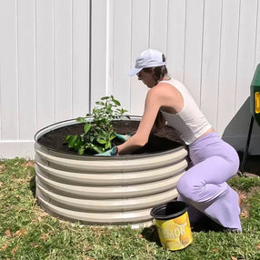 17'' Tall 42'' Wide Round Raised Garden Beds【Upgrade 2.0】 Vegega