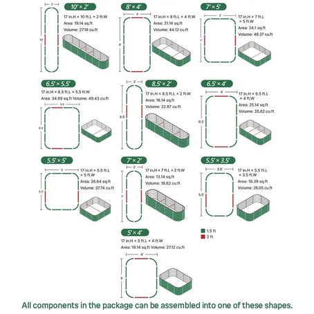 configuration-of-17-inch-tall-8-x-4-slate-grey-metal-raised-garden-beds-10-in-1-Vegega