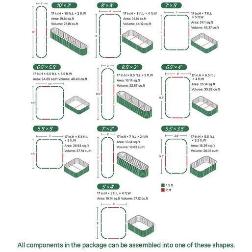 configuration-of-17-inch-tall-8-x-4-slate-grey-metal-raised-garden-beds-10-in-1-Vegega