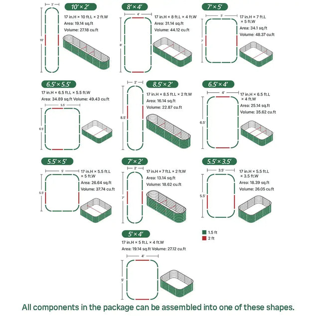configuration-of-17-inch-tall-8-x-4-slate-grey-metal-raised-garden-beds-10-in-1-Vegega