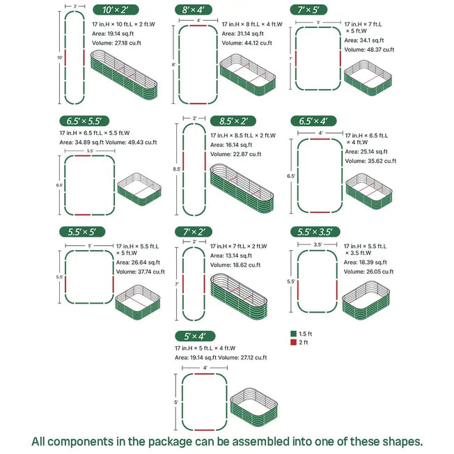 configuration-of-17-inch-tall-8-x-4-slate-grey-metal-raised-garden-beds-10-in-1-Vegega