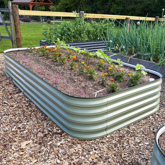  4x8 Metal Raised Garden Bed