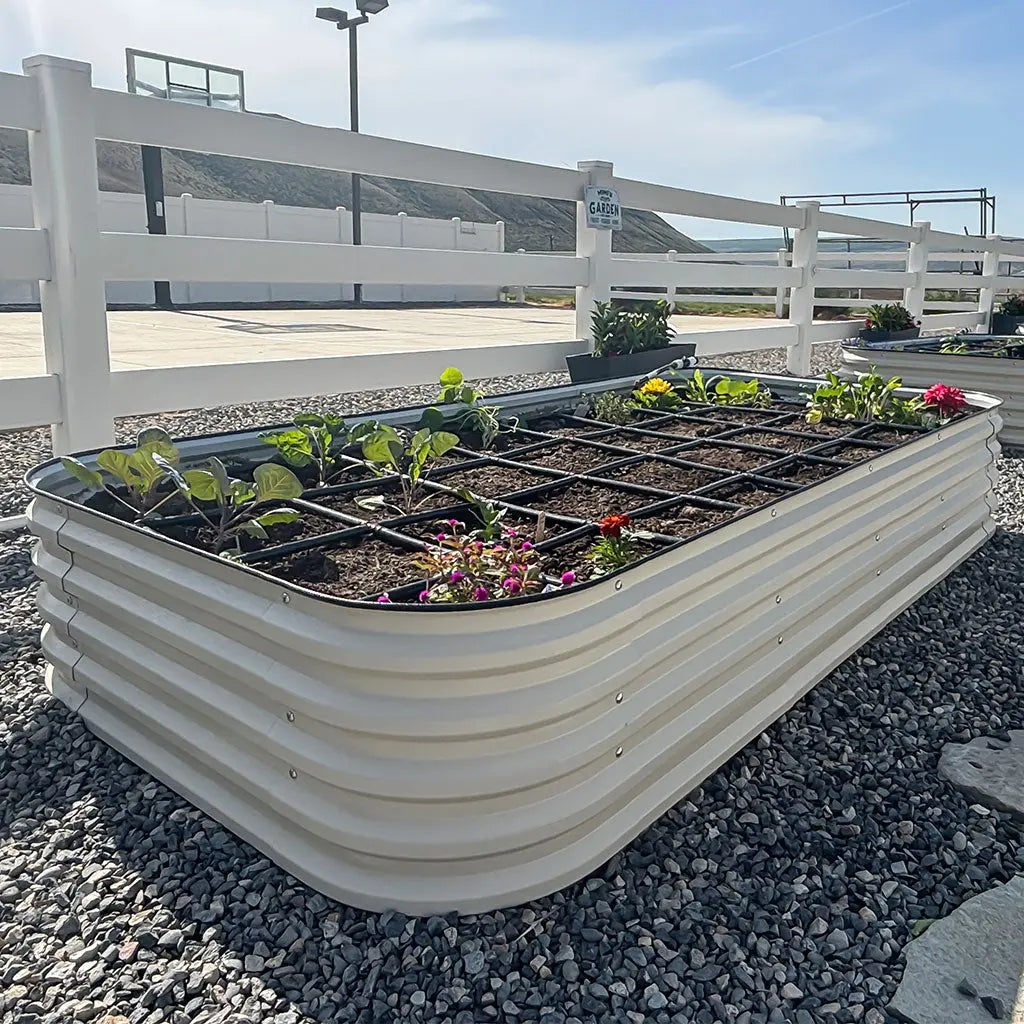 17'' Tall 4x8 Metal Raised Garden Beds (10 in 1)【Upgrade 2.0】