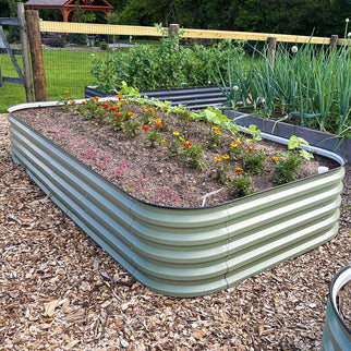  4x8 Metal Raised Garden Bed