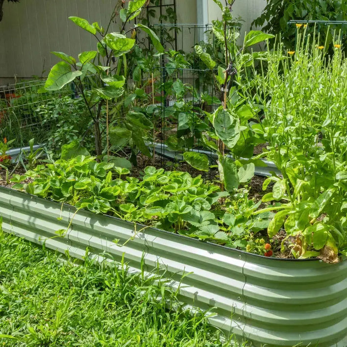 17'' Tall 4x8 Metal Raised Garden Beds (10 in 1)【Upgrade 2.0】 - VEGEGA Metal Raised Garden Bed