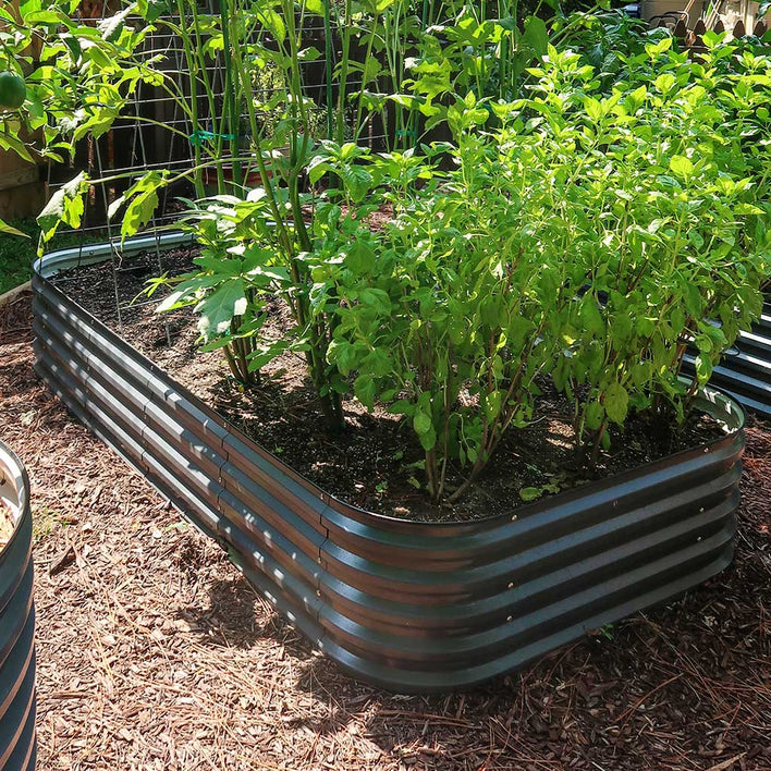 17'' Tall 4x8 Metal Raised Garden Beds (10 in 1)【Upgrade 2.0】 - VEGEGA Metal Raised Garden Bed