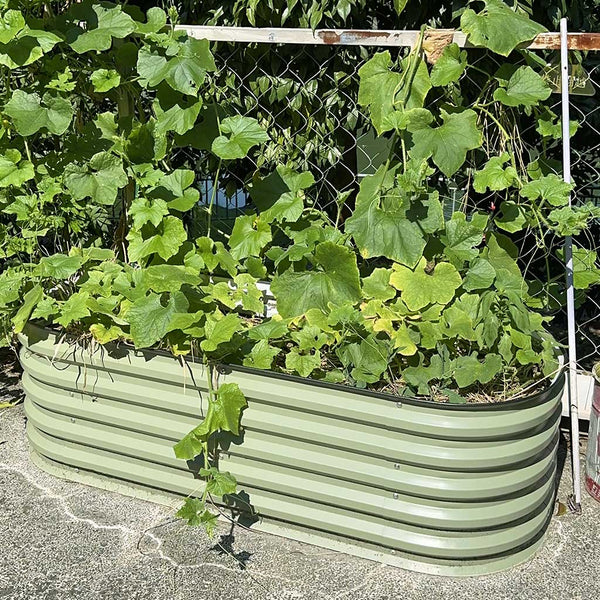 17" Tall 5x2 Corrugated Metal Raised Beds (4 in 1)【Upgrade 2.0】