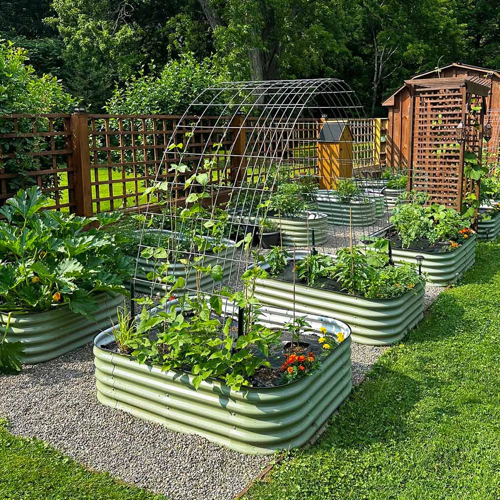 17'' Tall 6.5x2 Modern Raised Garden Beds (6 in 1)【Upgrade 2.0】