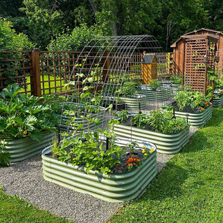 6.5x2 Modern Raised Garden Beds garden-Vegega raised garden beds