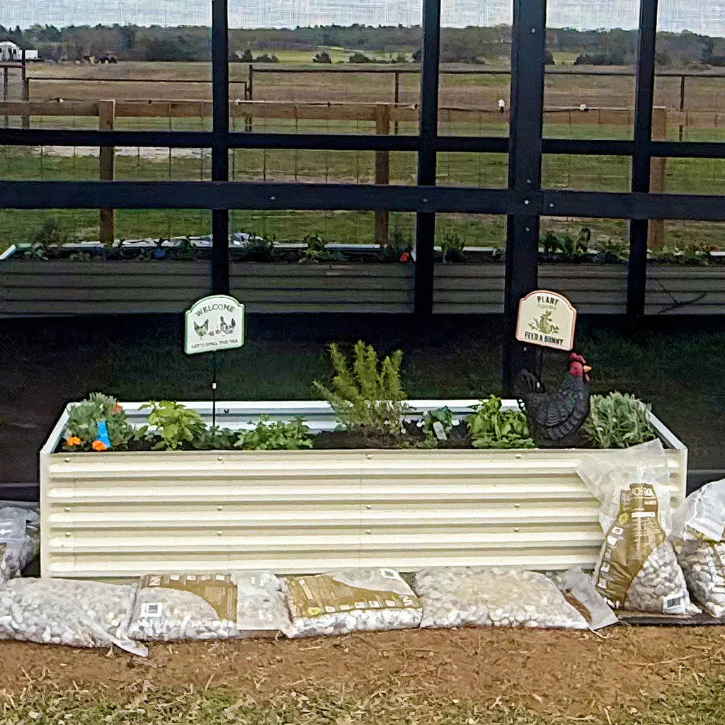 6.5x2 Rectangle Aluminum Raised Garden Bed