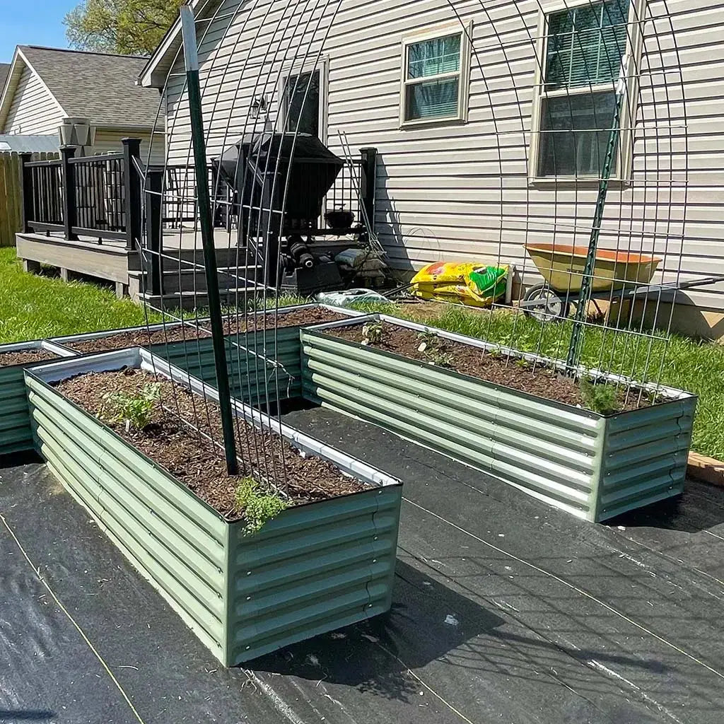 6.5x2 Rectangle Aluminum Raised Garden Bed