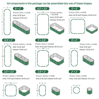8x2 metal planter boxes assembly method