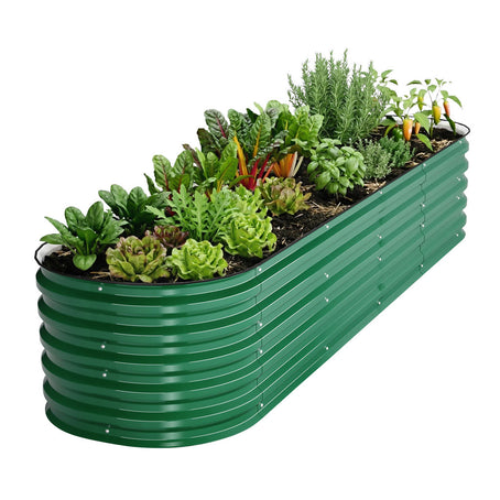 metal planter boxes moss green