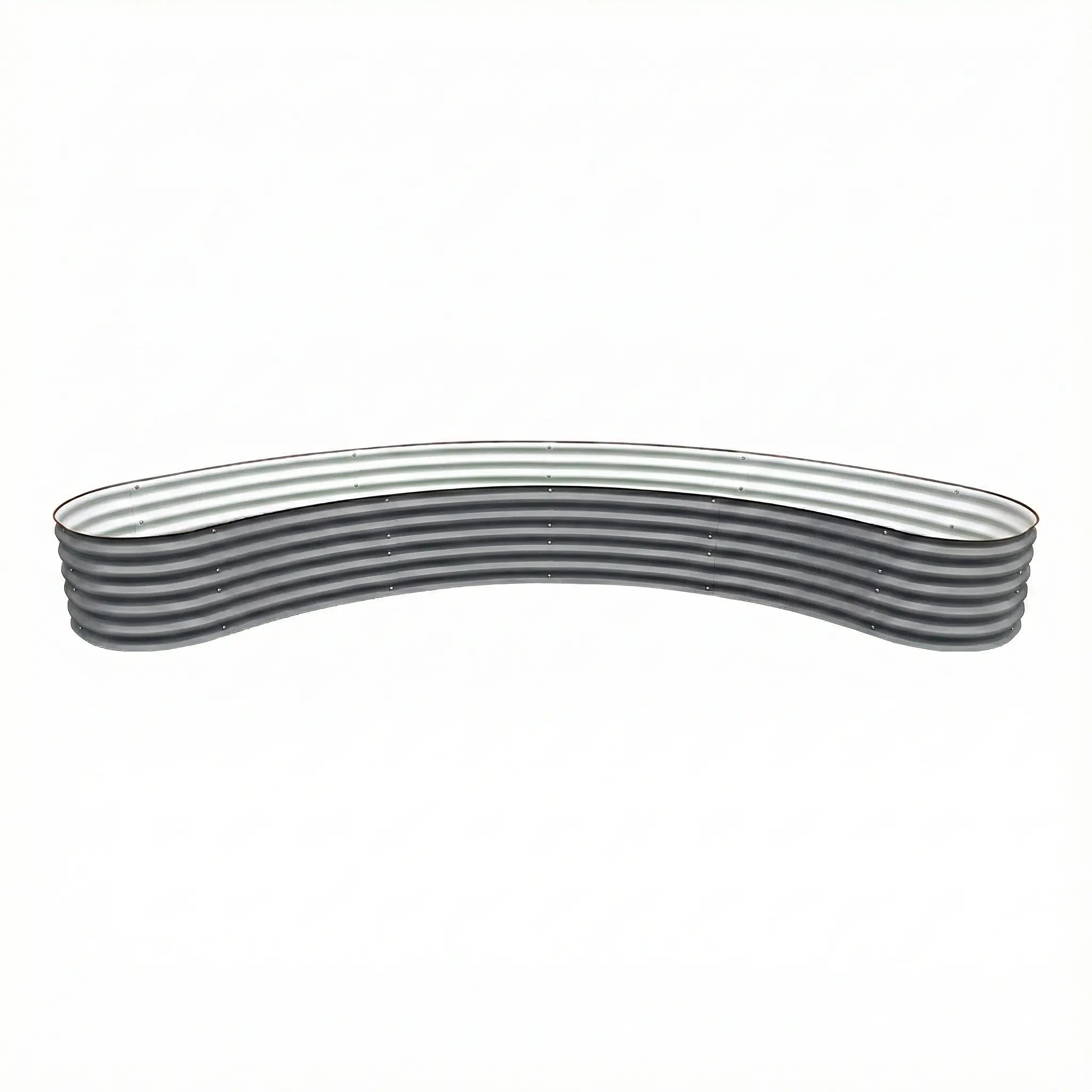 17'' Tall New Moon Shaped Raised Garden Bed