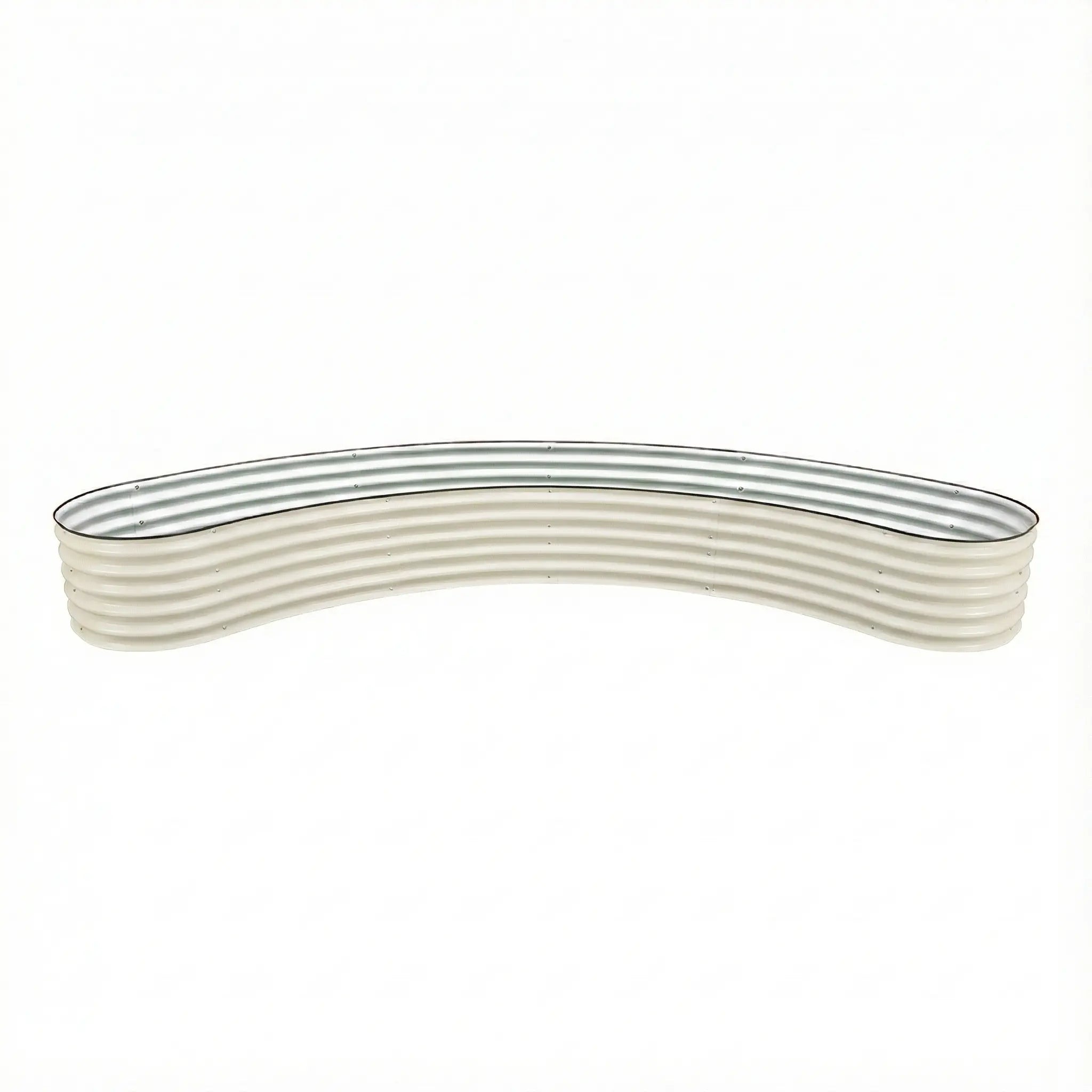 17'' Tall New Moon Shaped Raised Garden Bed