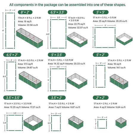 2x8 rectangle raised garden bed assembly method