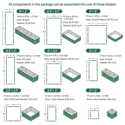 2x8 rectangle raised garden bed assembly method