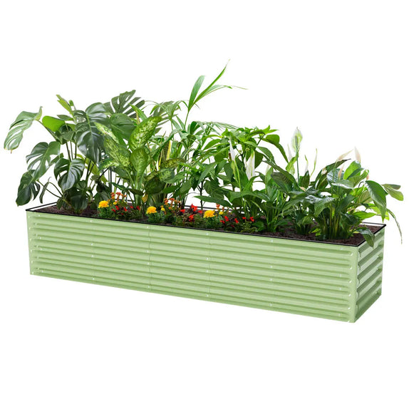 2x8 raised bed rectangular green-Vegega