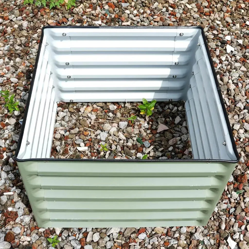 square Planter Box green outdoor-vegega metal raised beds