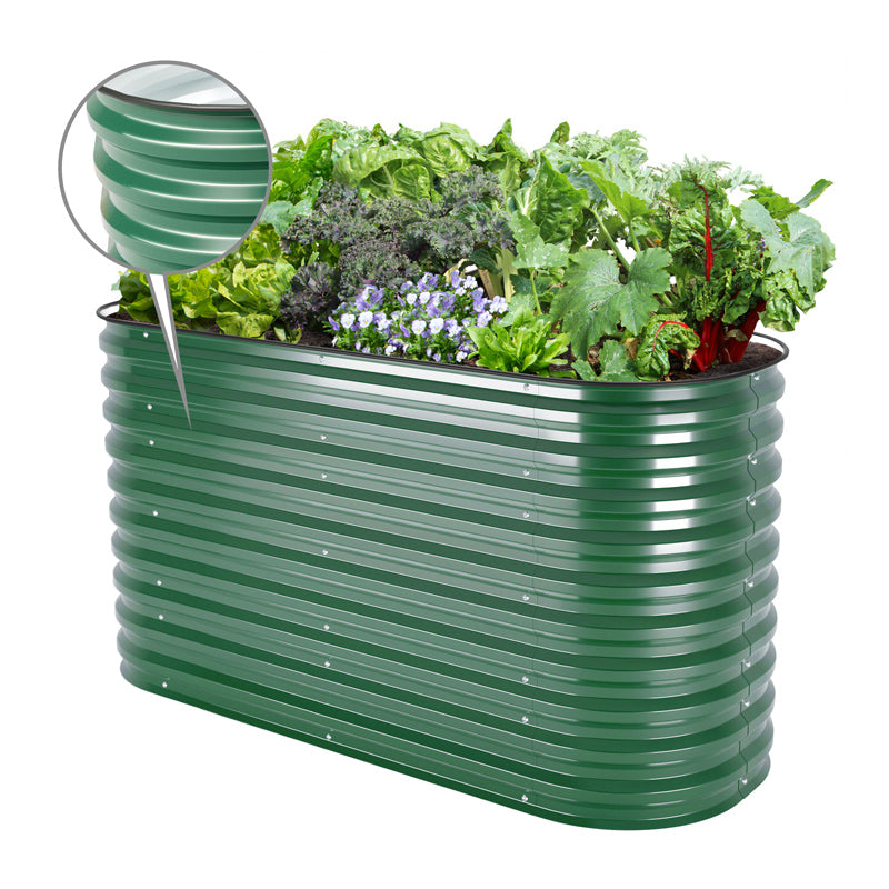 moss green raised garden bed kit