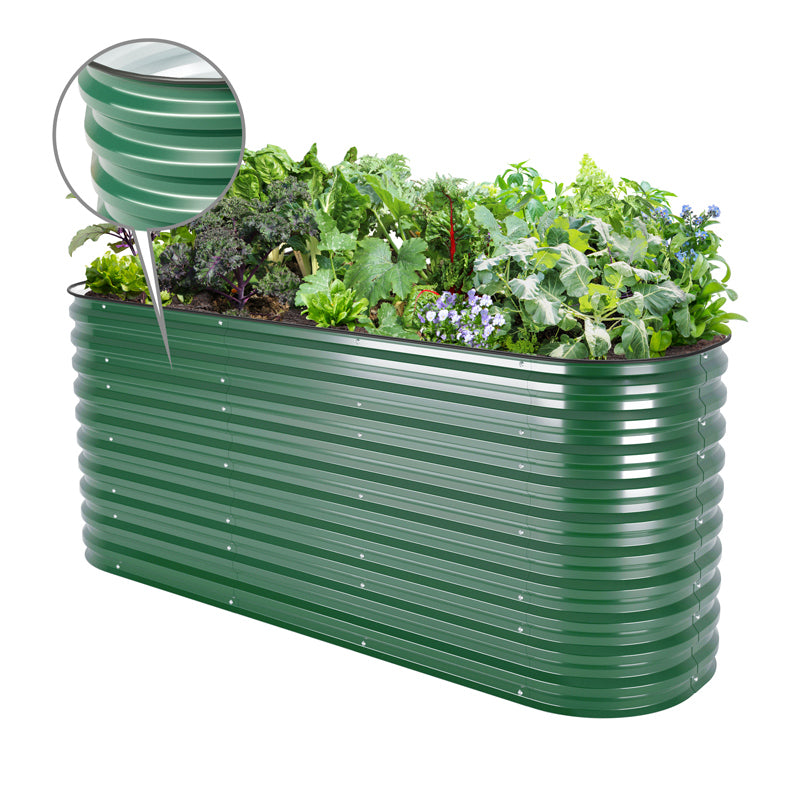 32 inches tall moss green planter boxes raised-Vegega