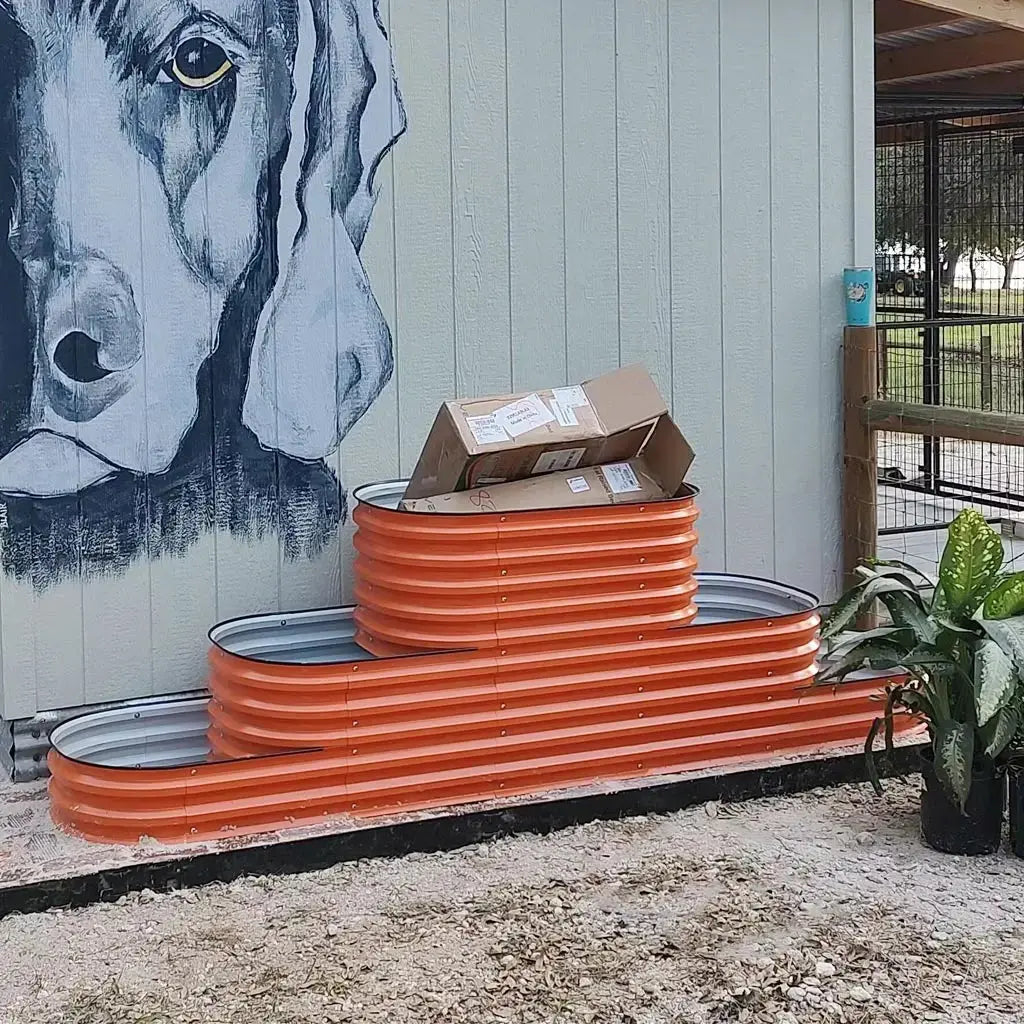 3 Tier Garden Bed Orange-Vegega