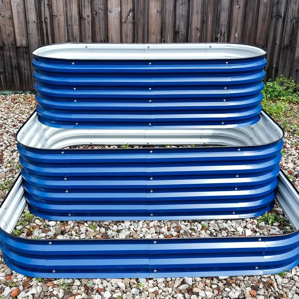 3 Tiered Planter blue-Vegega