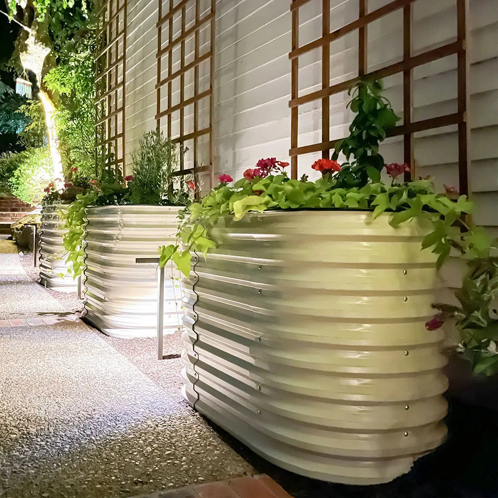 32'' Tall 3.5x2 Galvanized Steel Raised Garden Bed (2 in 1)【Upgrade 2.0】