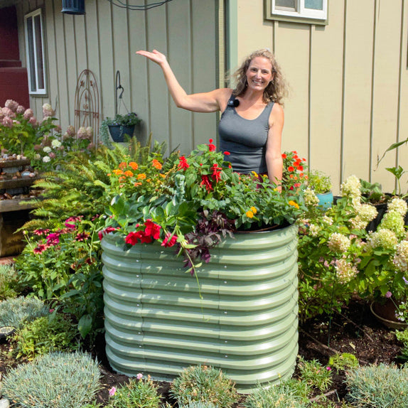 galvanized steel raised garden bed-Vegega