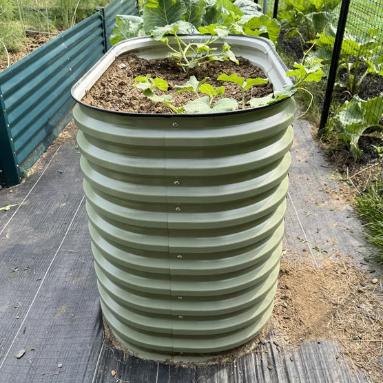 galvanized steel raised garden bed