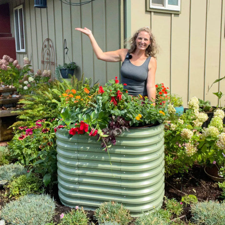 3.5x2 Galvanized Steel Raised Garden Bed