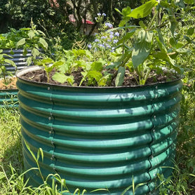 32-inch tall 42-inch wide round garden bed