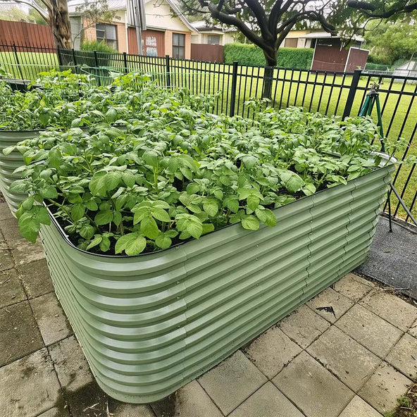 galvanized steel raised bed